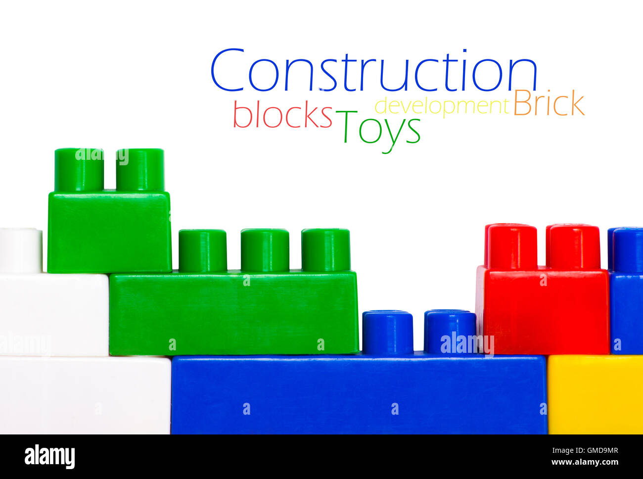 Plastic construction blocks Stock Photo - Alamy