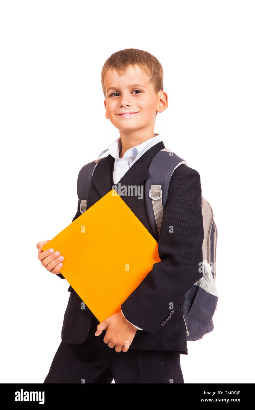Boy holding books Stock Photo - Alamy
