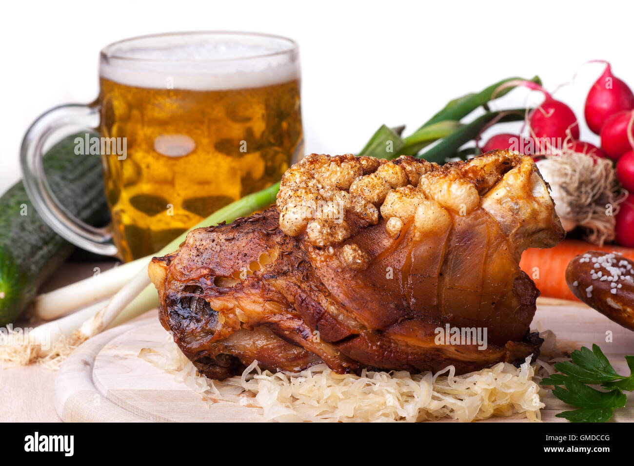 bavarian knuckle of pork Stock Photo Alamy