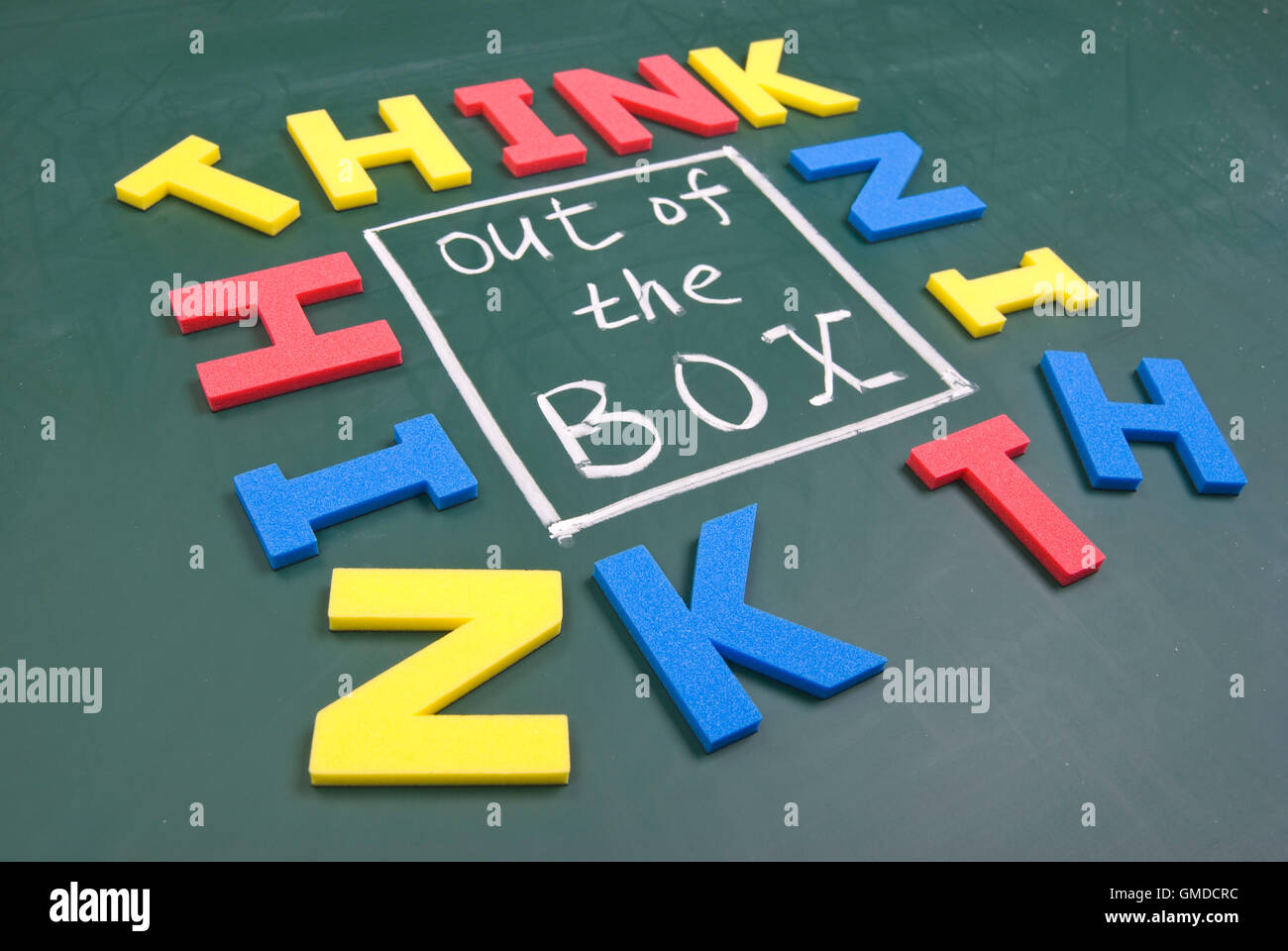 Think out the box hi-res stock photography and images - Alamy