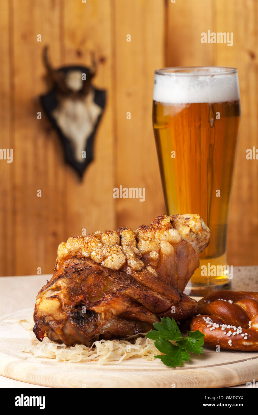 bavarian knuckle of pork Stock Photo Alamy