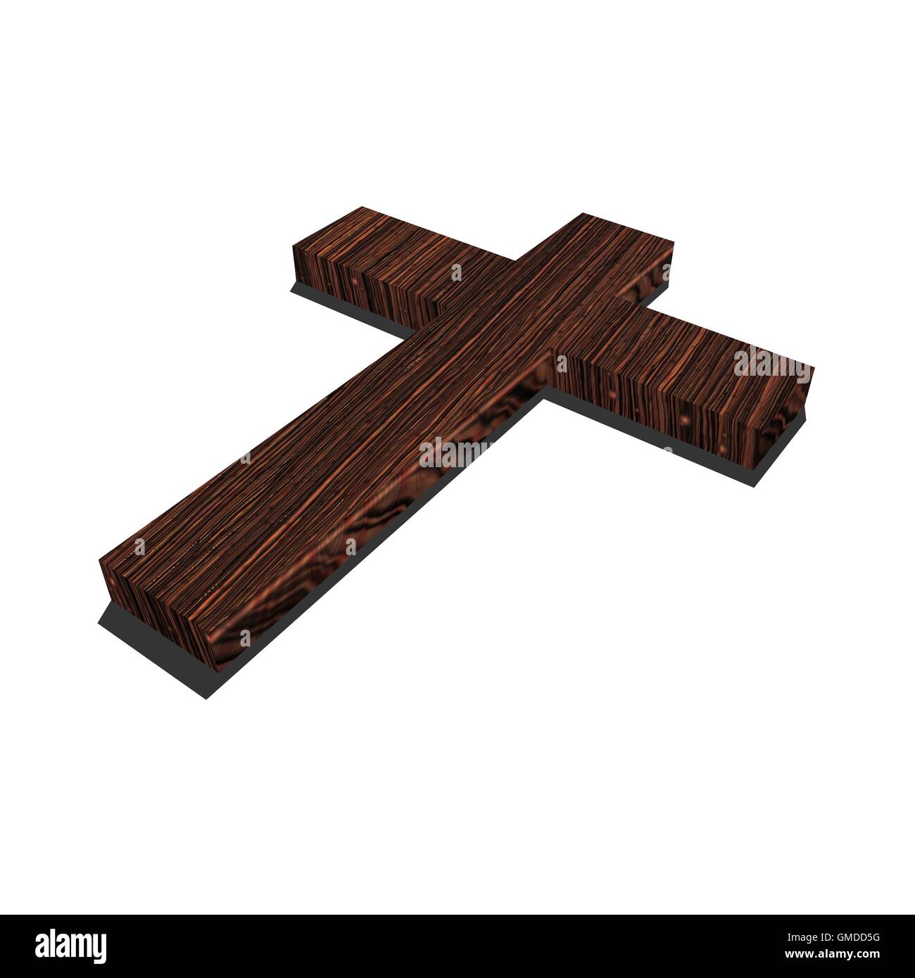 Wood cross Stock Photo