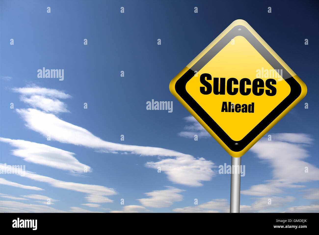 Success ahead green road hi-res stock photography and images - Alamy