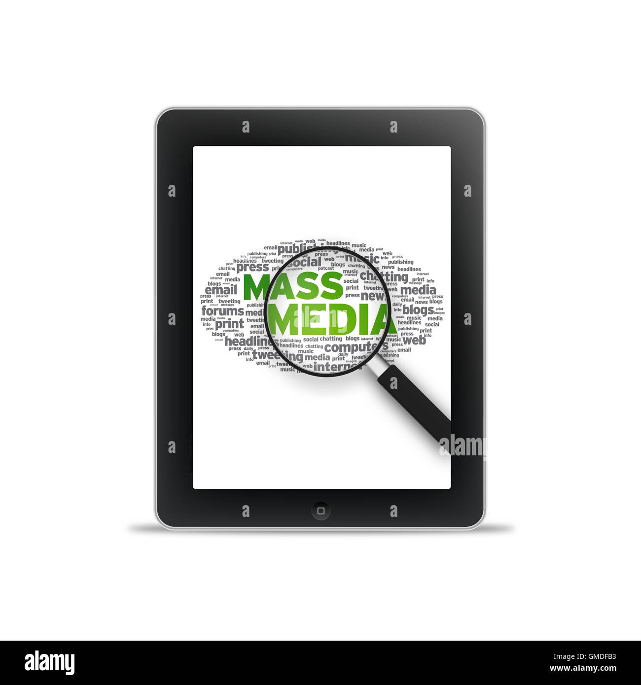 Tablet PC - Mass Media Stock Photo