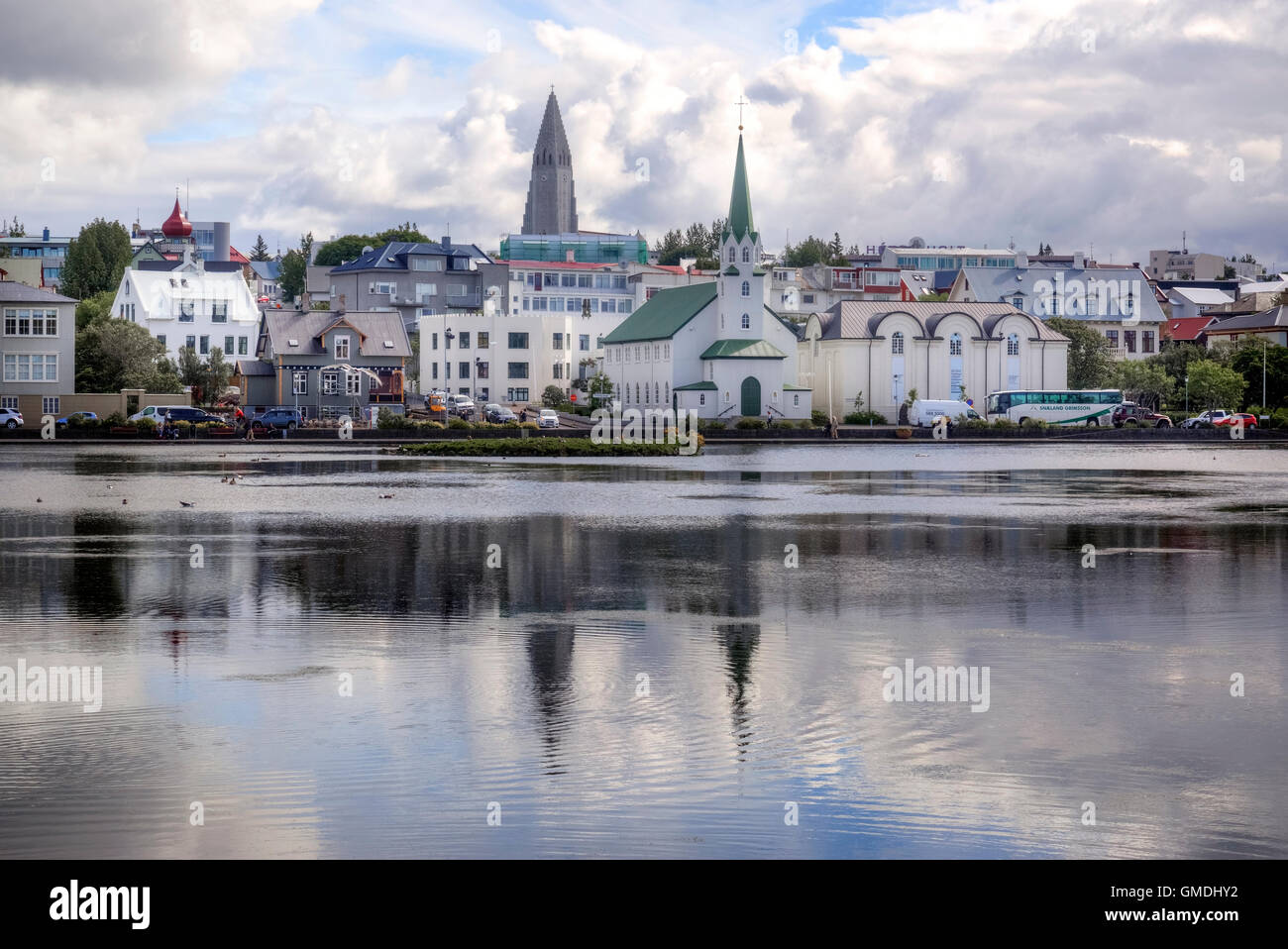 Frikirkjan i Reykjavik, Reykjavik, Iceland Stock Photo