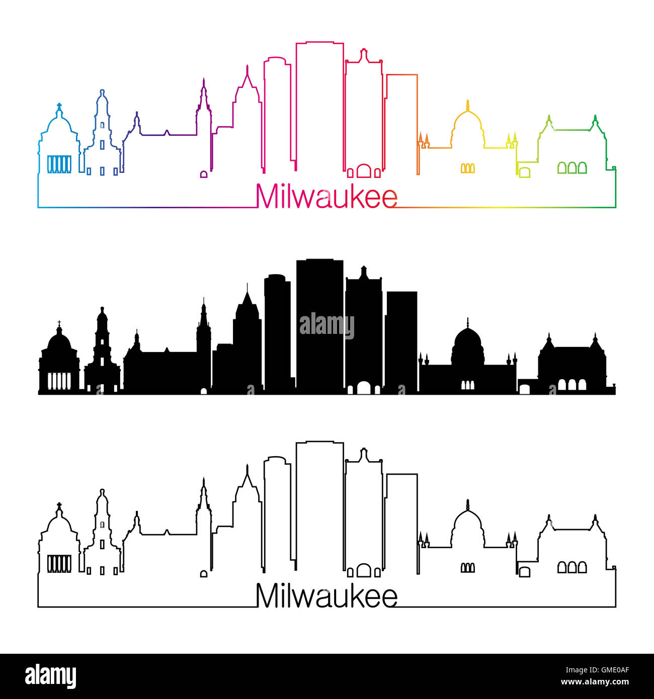 Milwaukee wisconsin city skyline silhouette hi-res stock photography and  images - Alamy