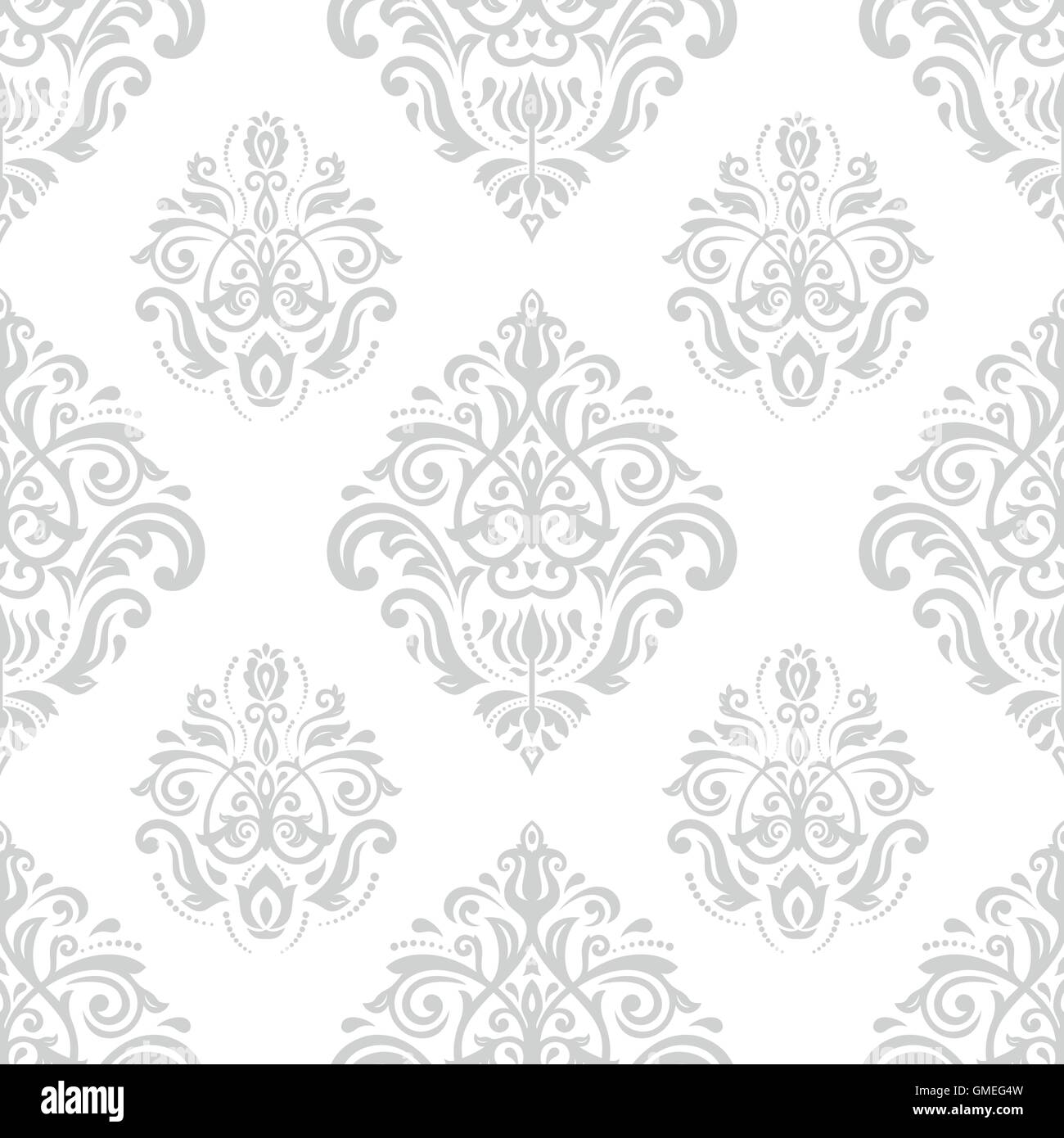 Seamless Damask Vector Background Stock Vector Image & Art - Alamy