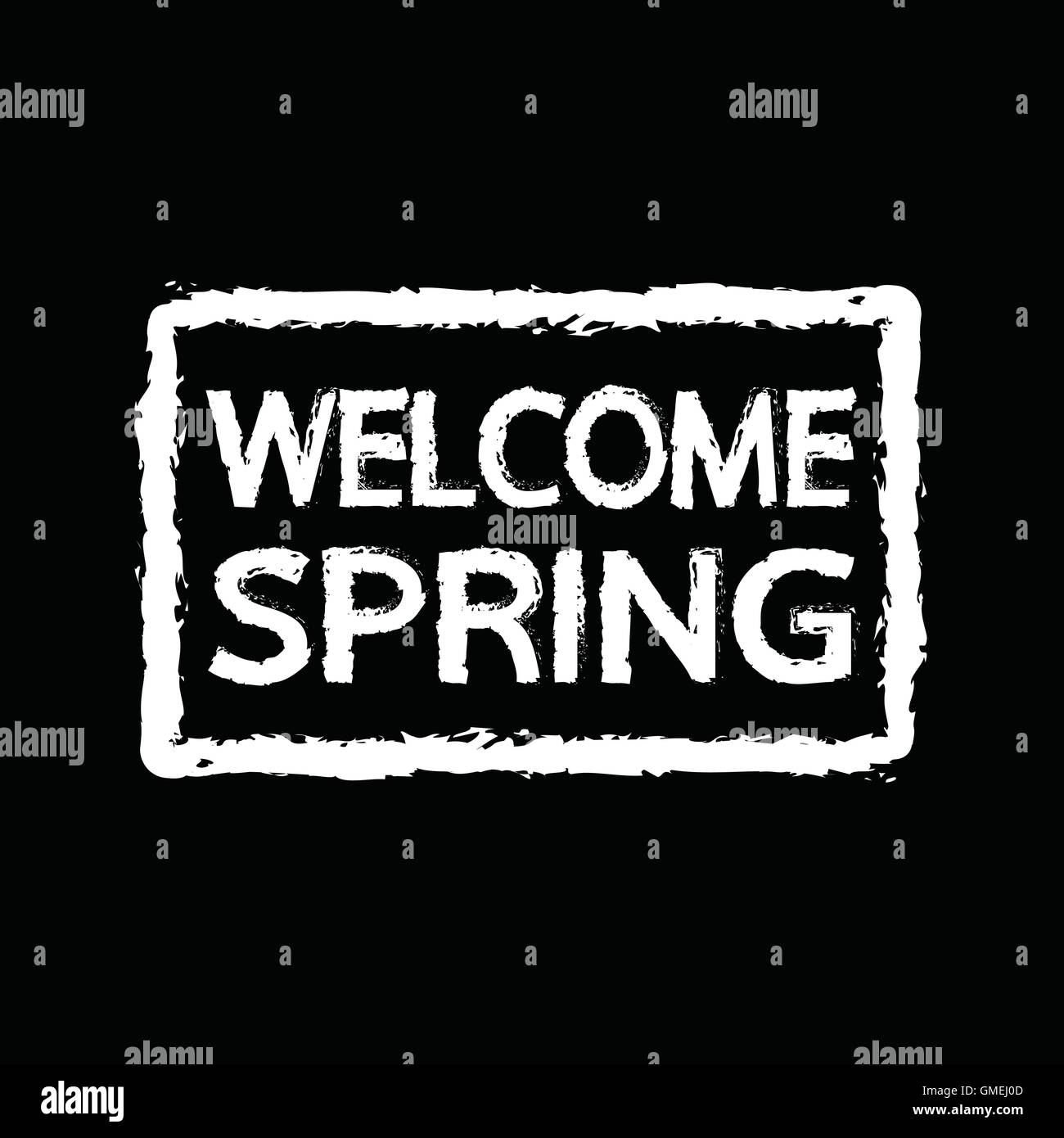 Banner text welcome spring Stock Vector Images - Alamy