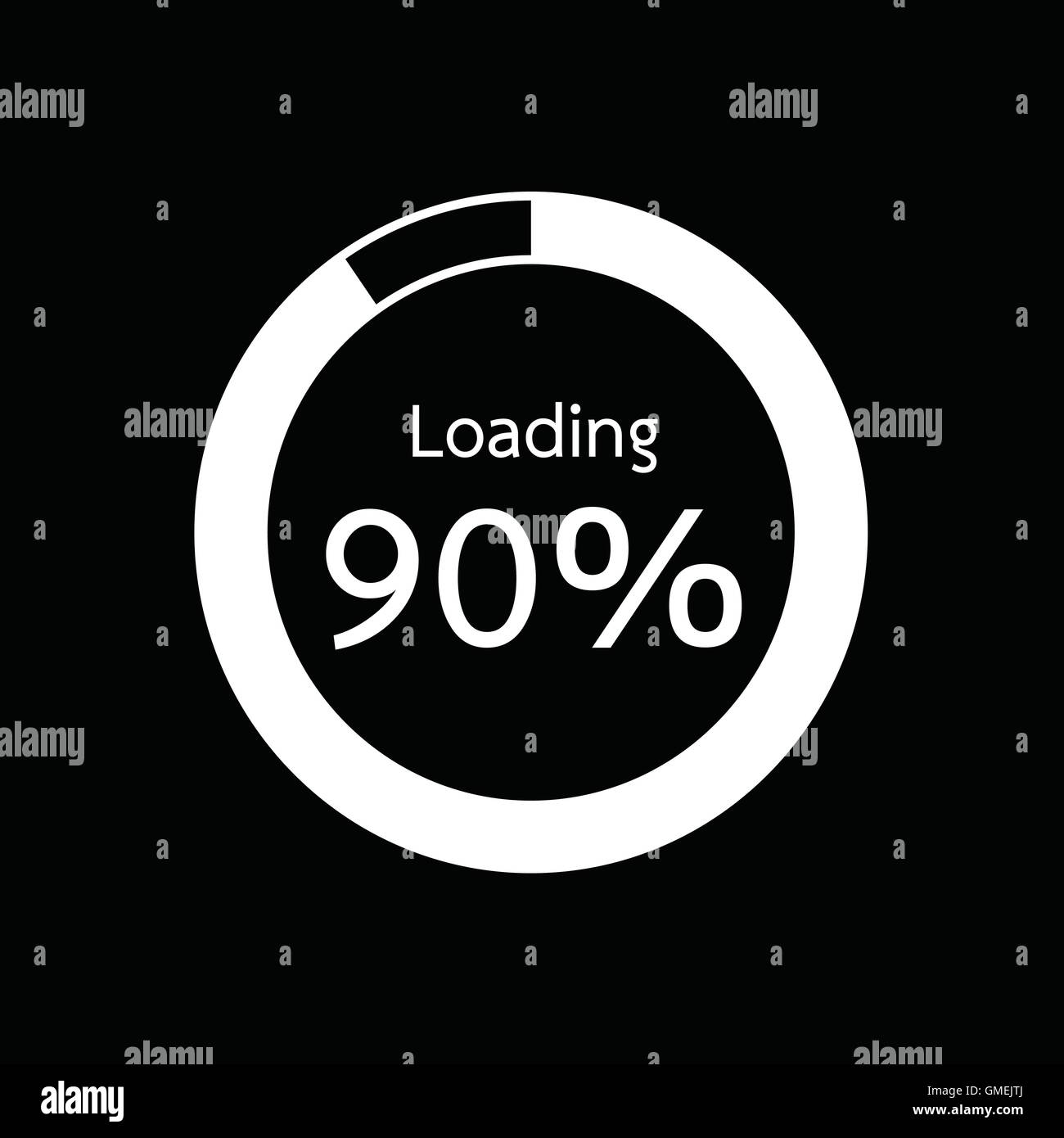 Circle Loading , Progress Bars indicator Icon Illustration design Stock ...