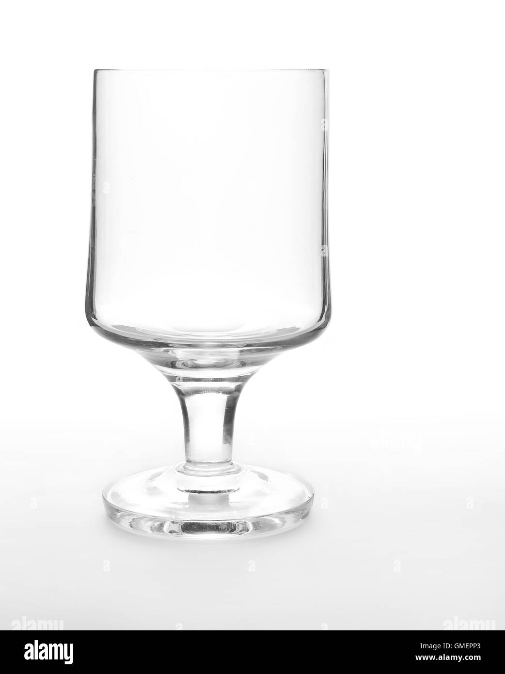 empty wine glass Stock Photo
