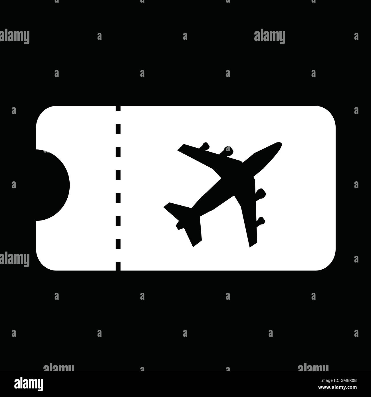 plane ticket icon illustration design Stock Vector Image & Art - Alamy