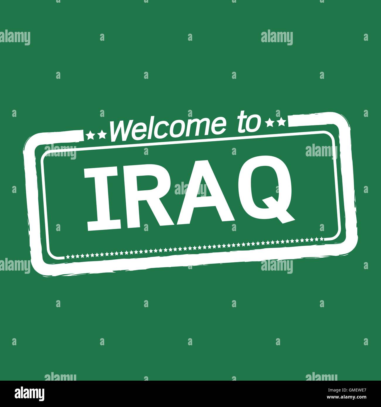 Welcome to IRAQ illustration design Stock Vector Image & Art - Alamy