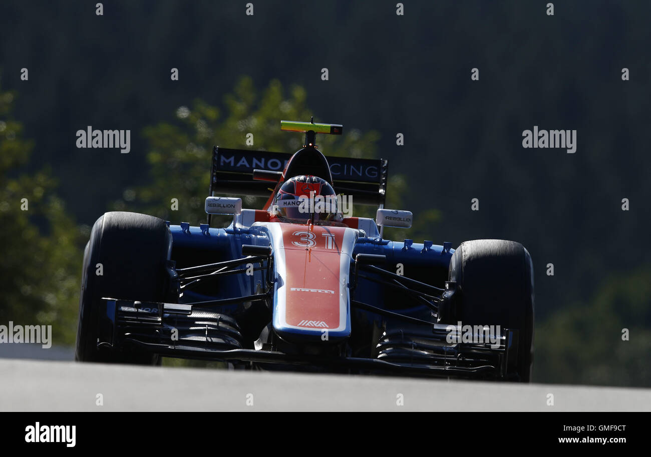 Miniature Spark Manor Racing MRT05 Belgian GP 2016 - Esteban Ocon