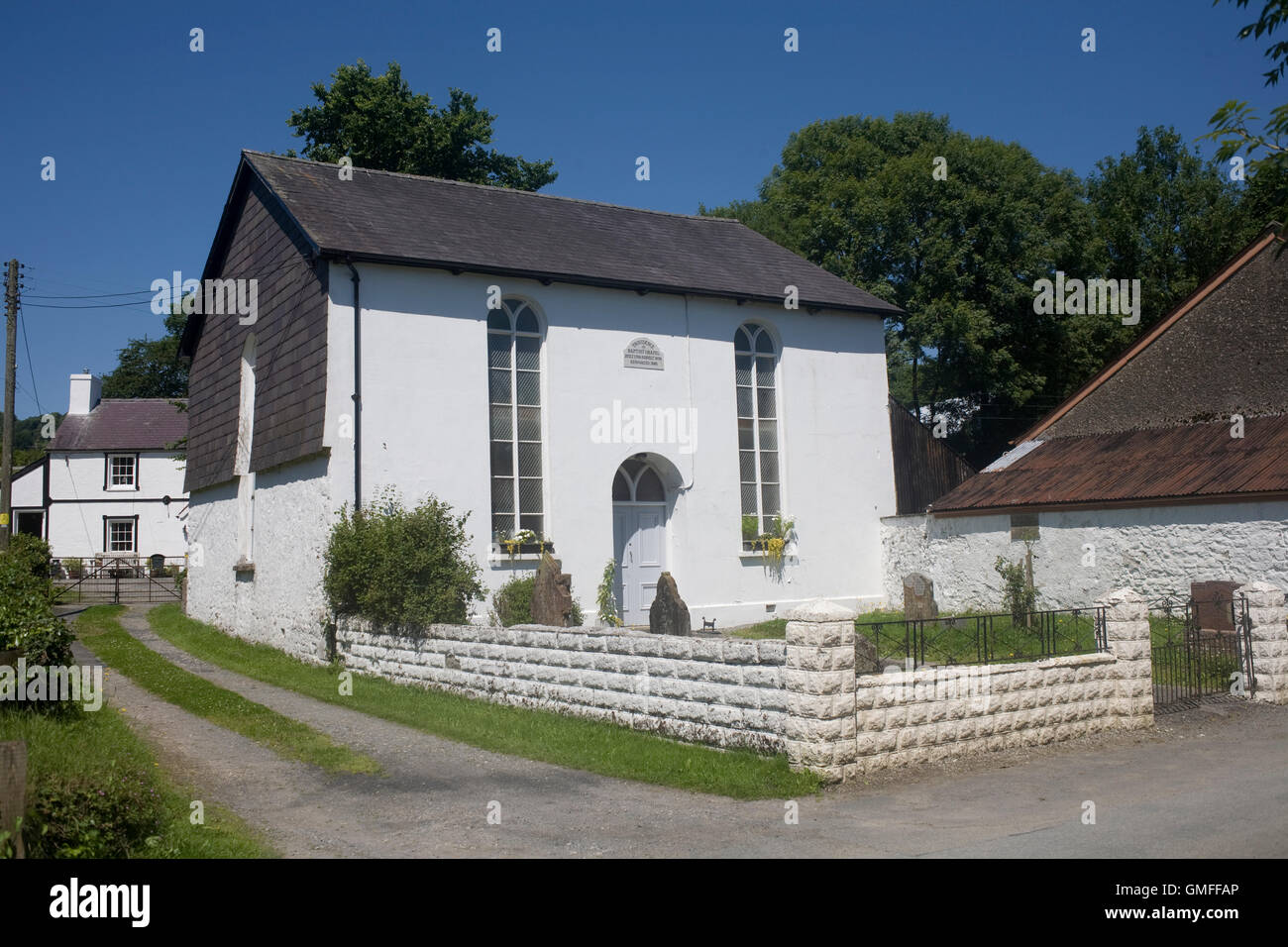 Baptist Chapel in Cwmdu Stock Photo