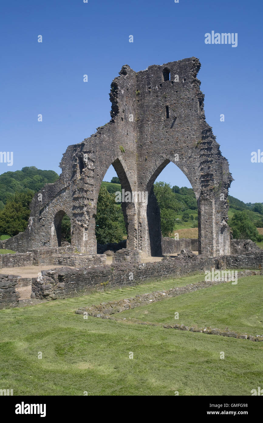 Talley Abbey on warm summer afternoon Stock Photo