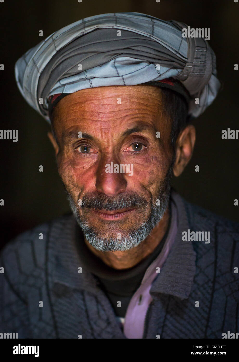 Portrait of an afghan old man, Badakhshan province, Zebak, Afghanistan