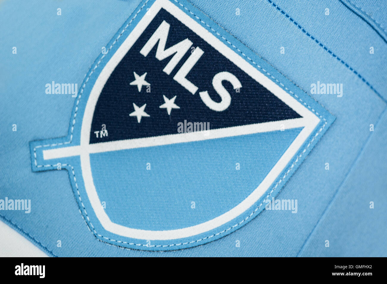 Close up of NYCFC Major League Soccer Jersey Stock Photo