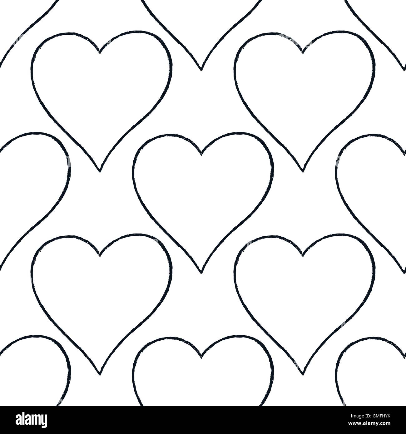 Heart Outline Pattern