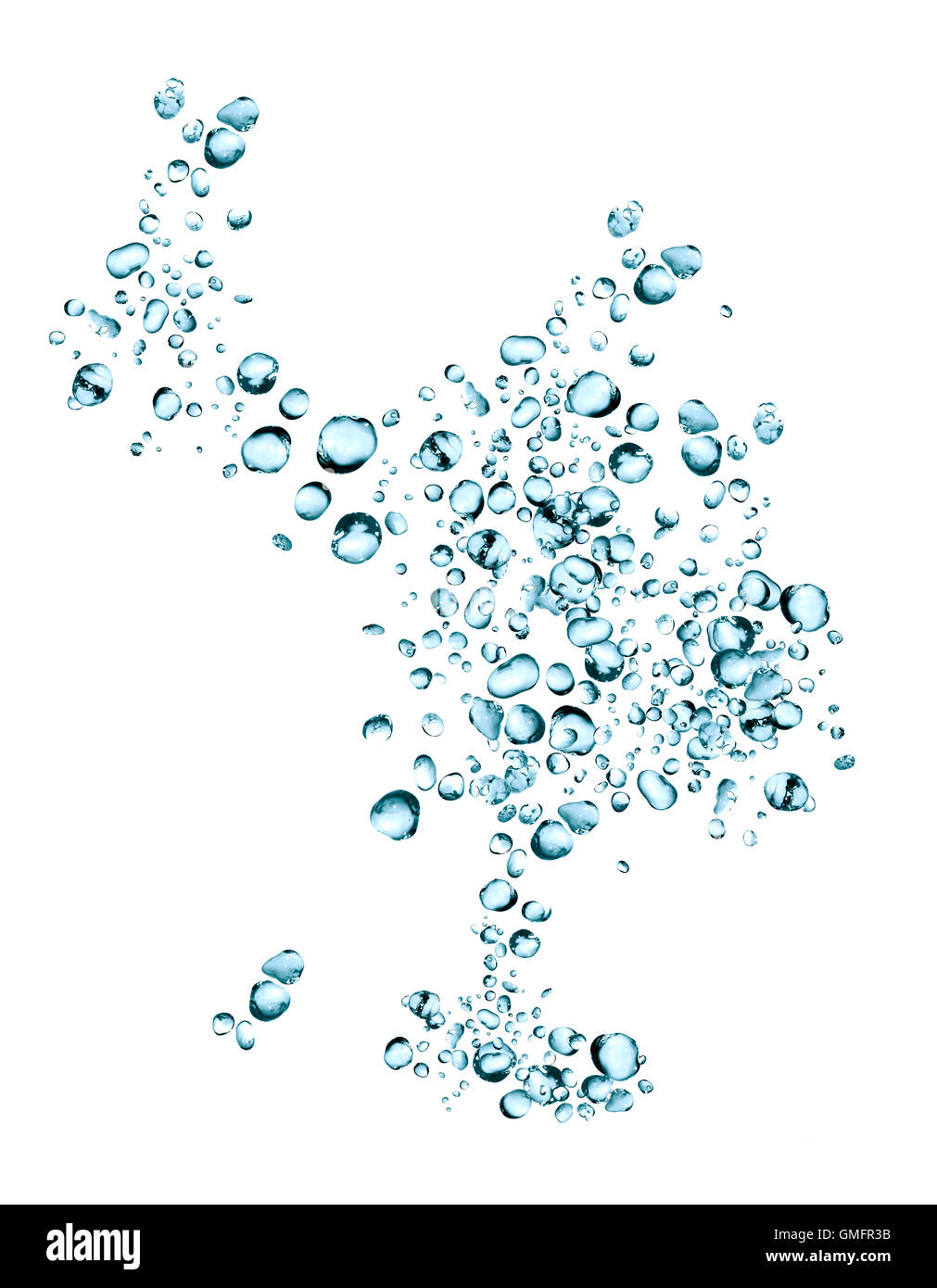 Ecology concept. Abstract water drops on white background Stock Photo ...