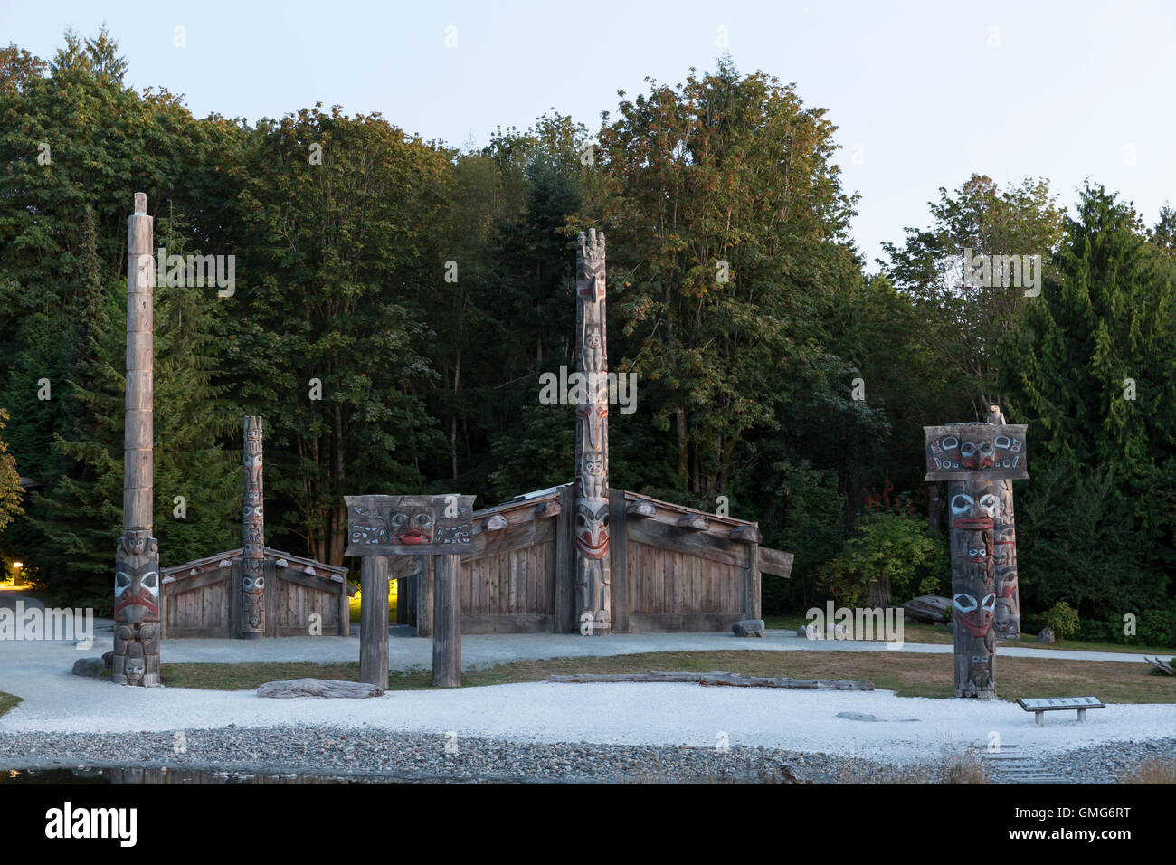 Vancouver, Canada: Museum of Anthropology at the University of British Columbia. Stock Photo