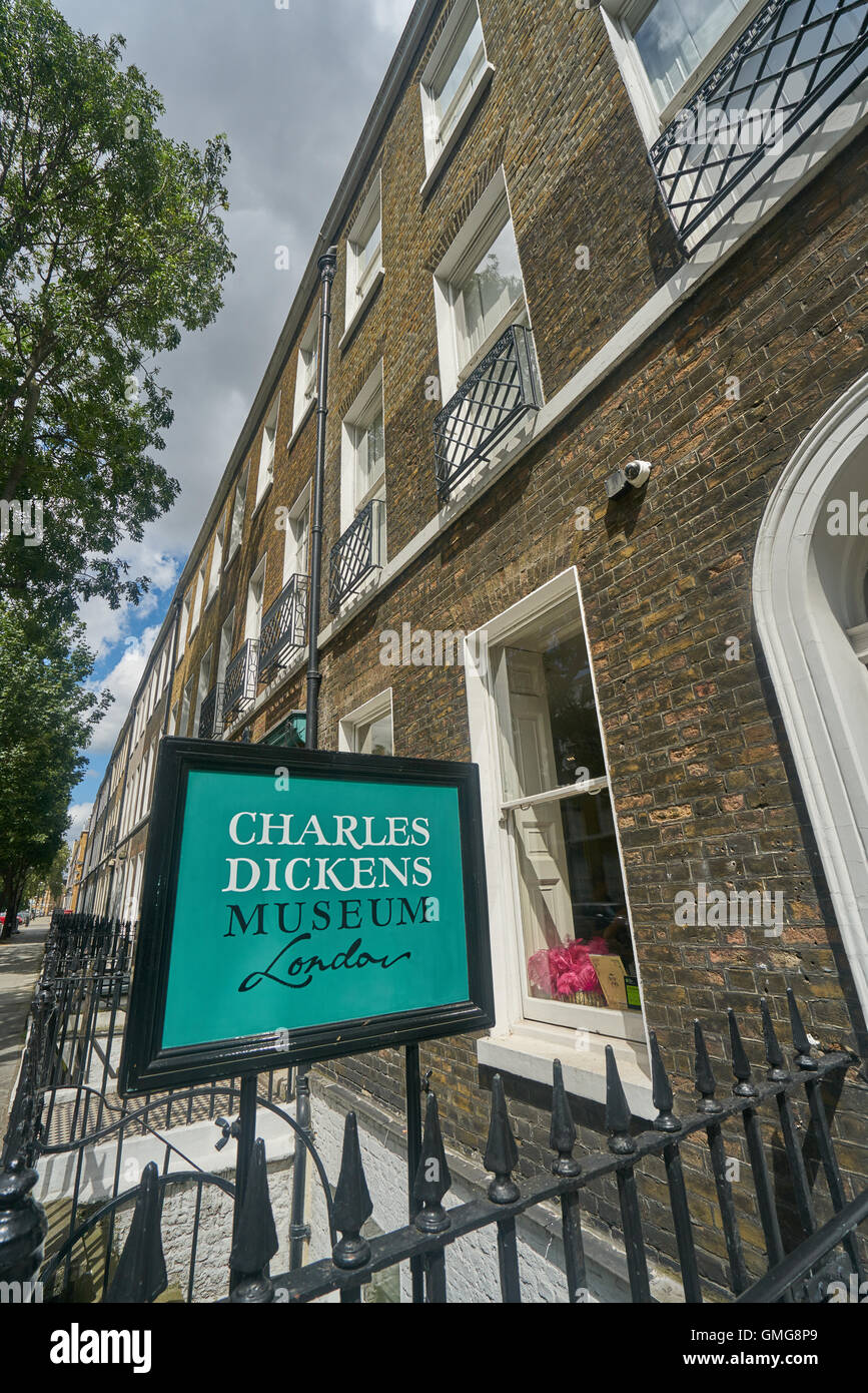 charles dickens house, Dickens Museum Stock Photo