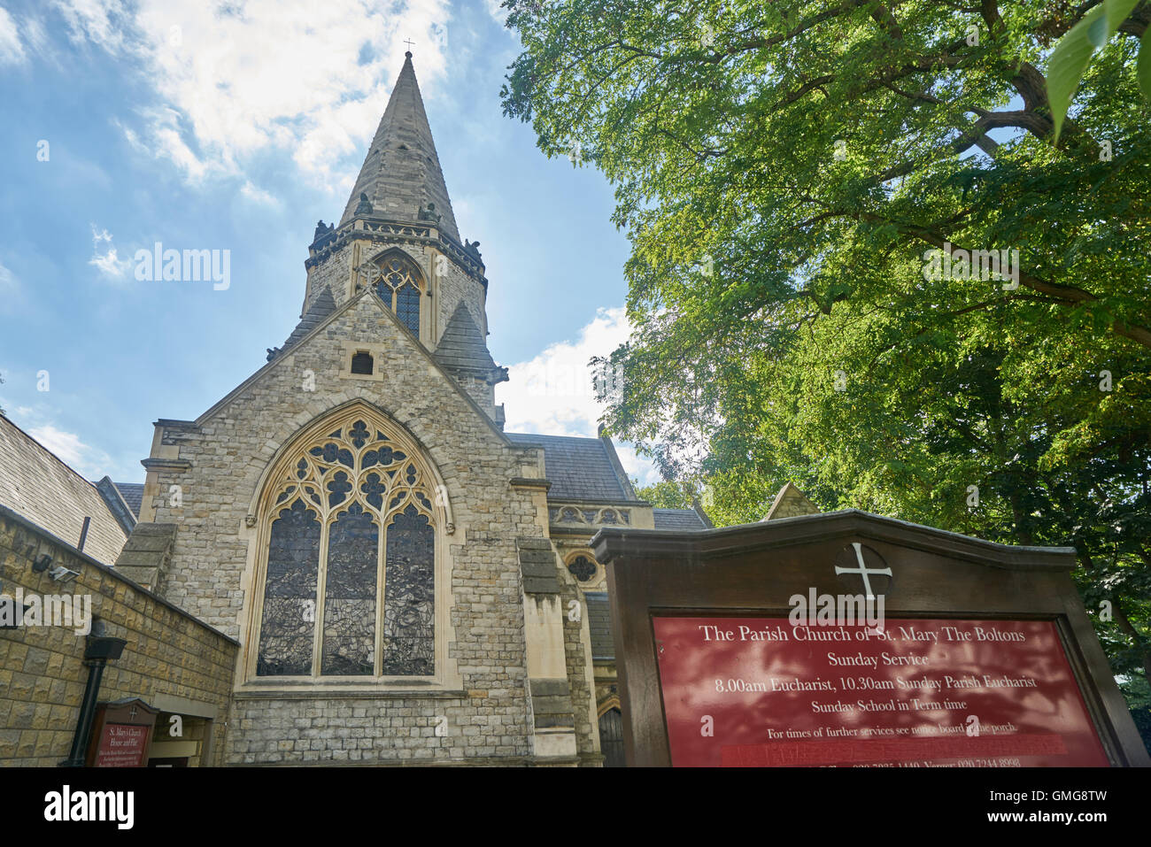 St Mary Boltons Church,  South Kensington Stock Photo