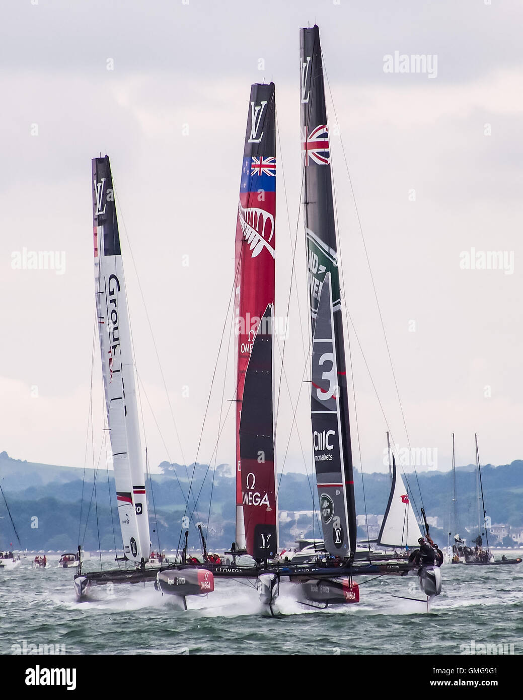 Americas cup catamarans hi-res stock photography and images - Alamy
