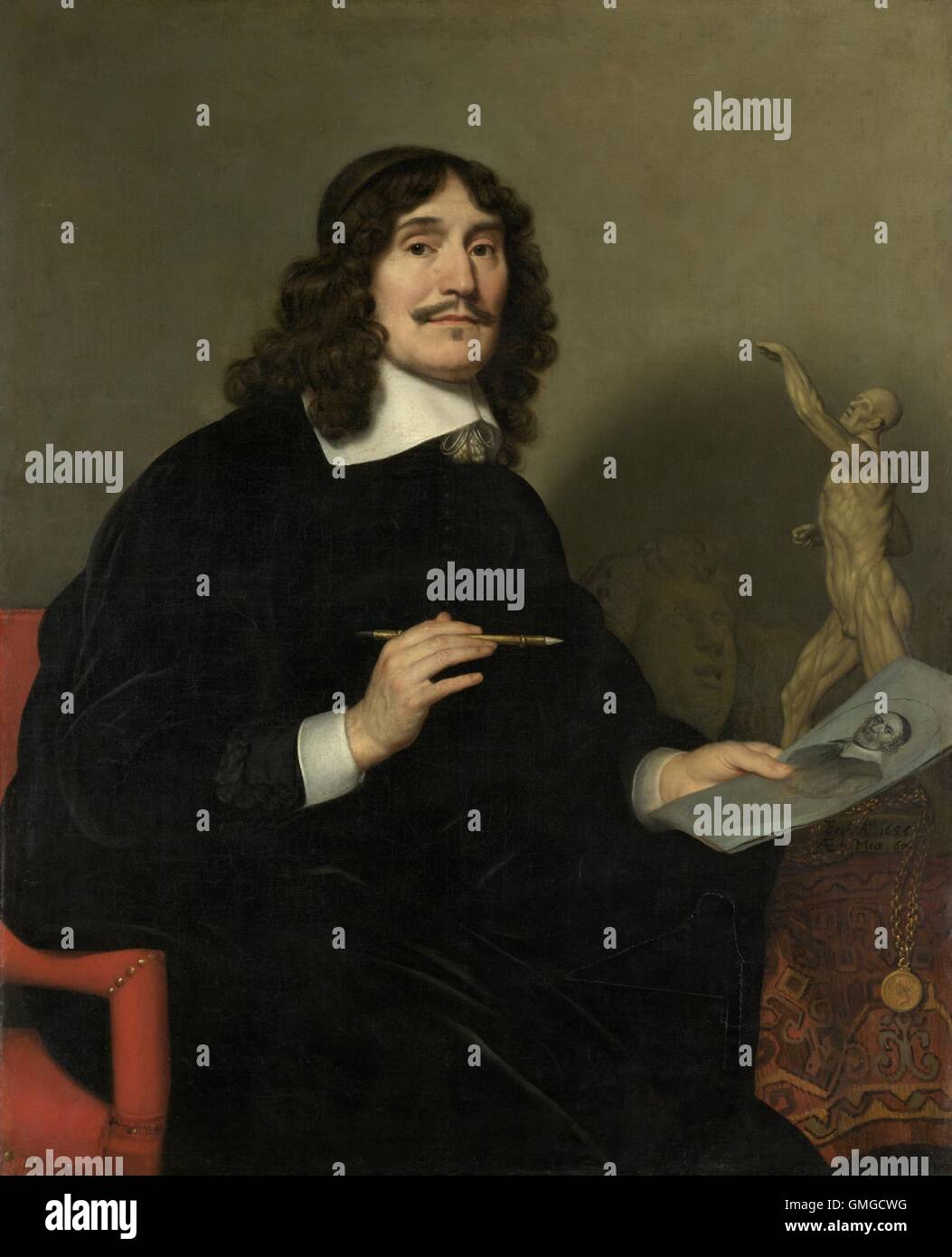 Self-Portrait of an Artist, by Gerard van Honthorst, 1655, Dutch ...