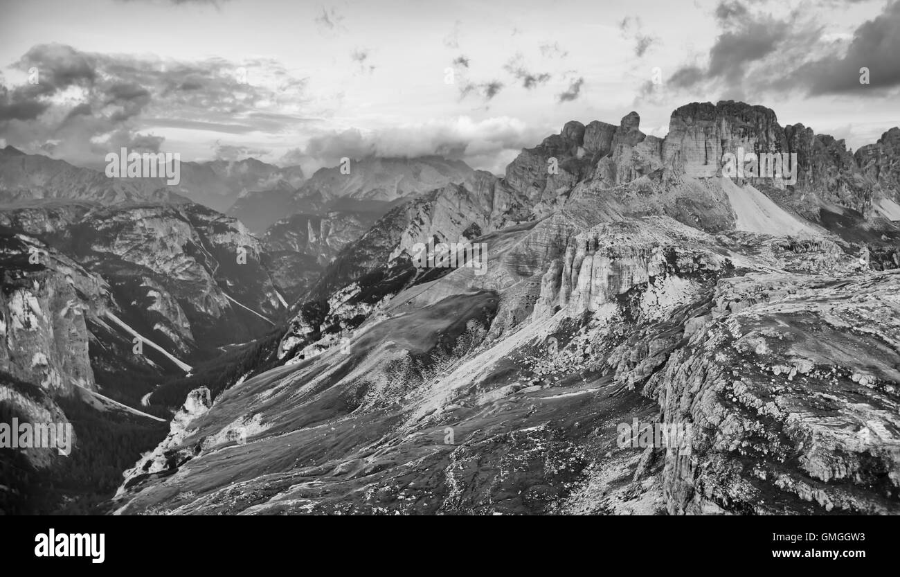 Italy alpine landscape Black and White Stock Photos & Images - Alamy