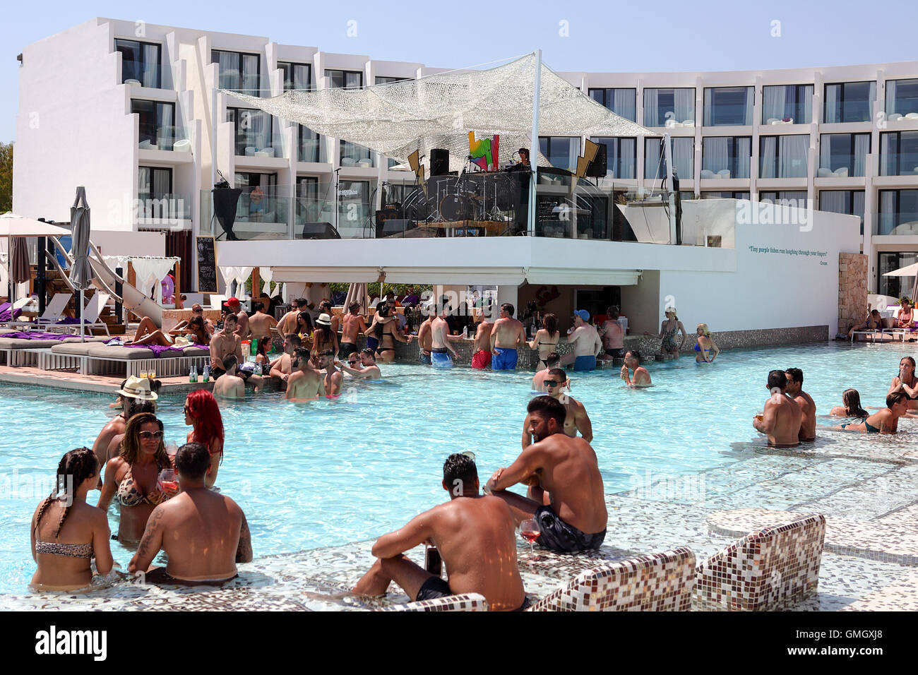 The Hard Rock Hotel at Platja D'en Bossa on the Spanish island of