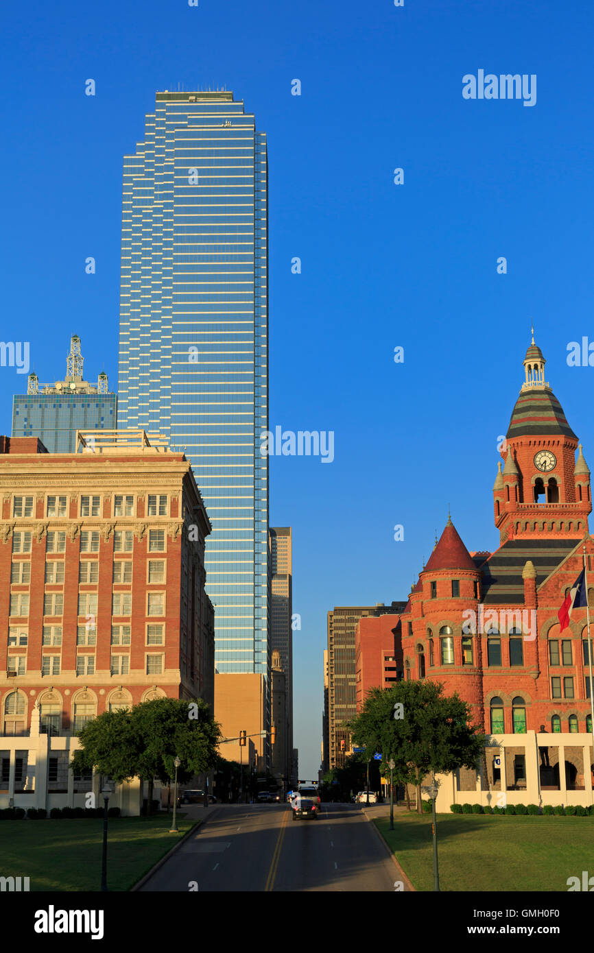 Bank of America & Dealey Plaza, Dallas, Texas, USA Stock Photo - Alamy
