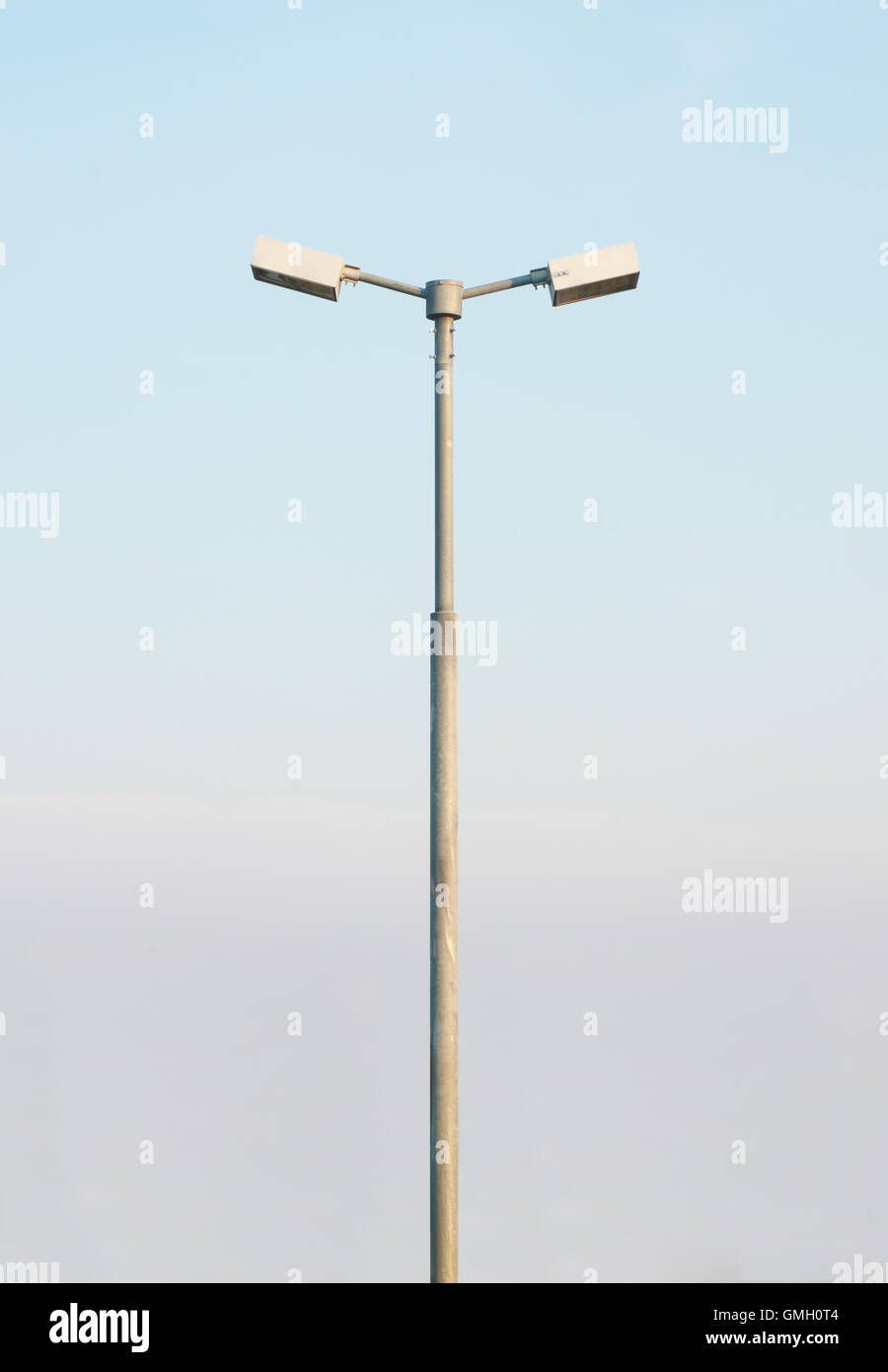 double street light lamp post Stock Photo - Alamy