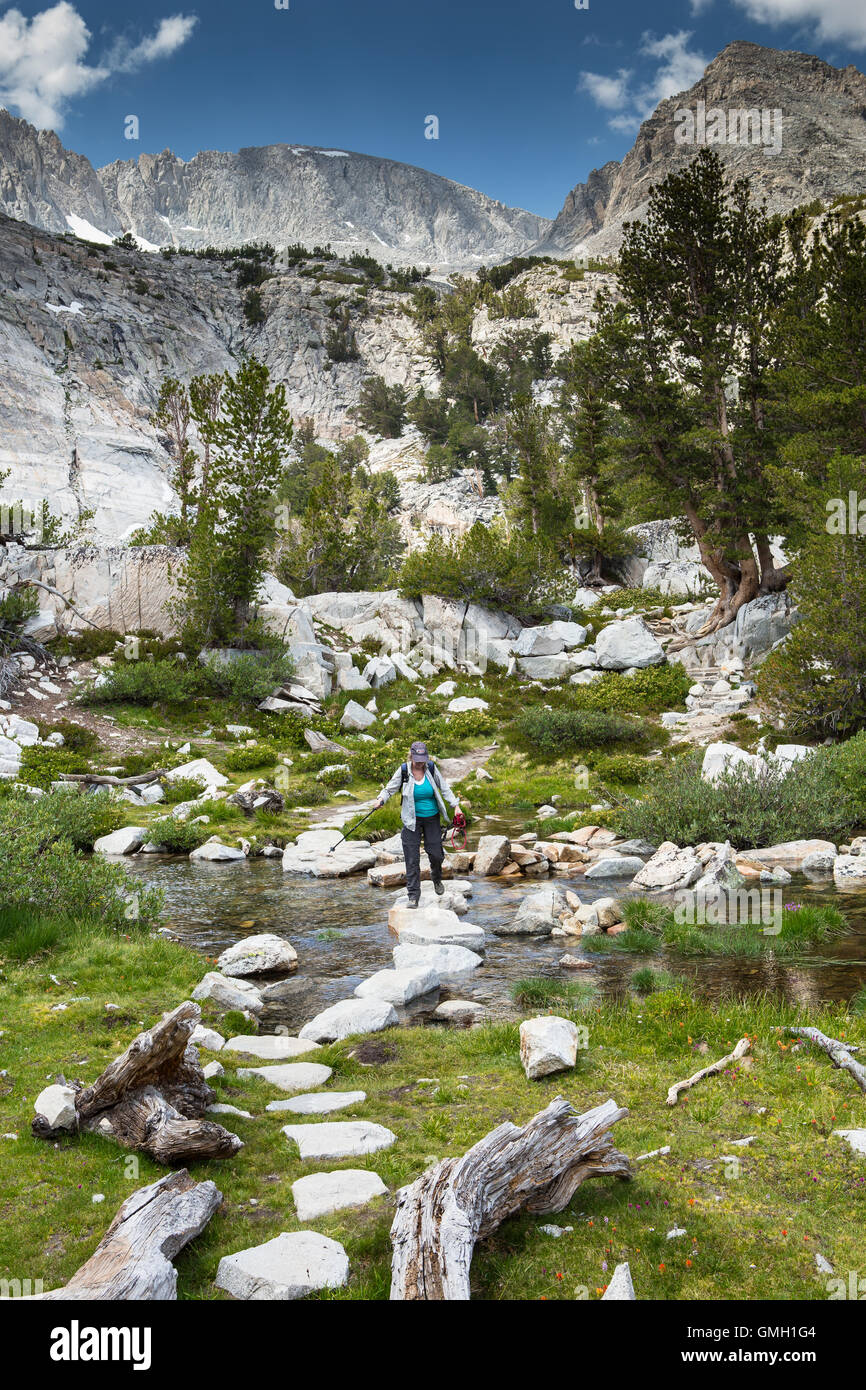 The beautiful Gem Lakes hiking trail in the eastern Sierra Nevada Mountains  California USA at 11,000ft Stock Photo - Alamy