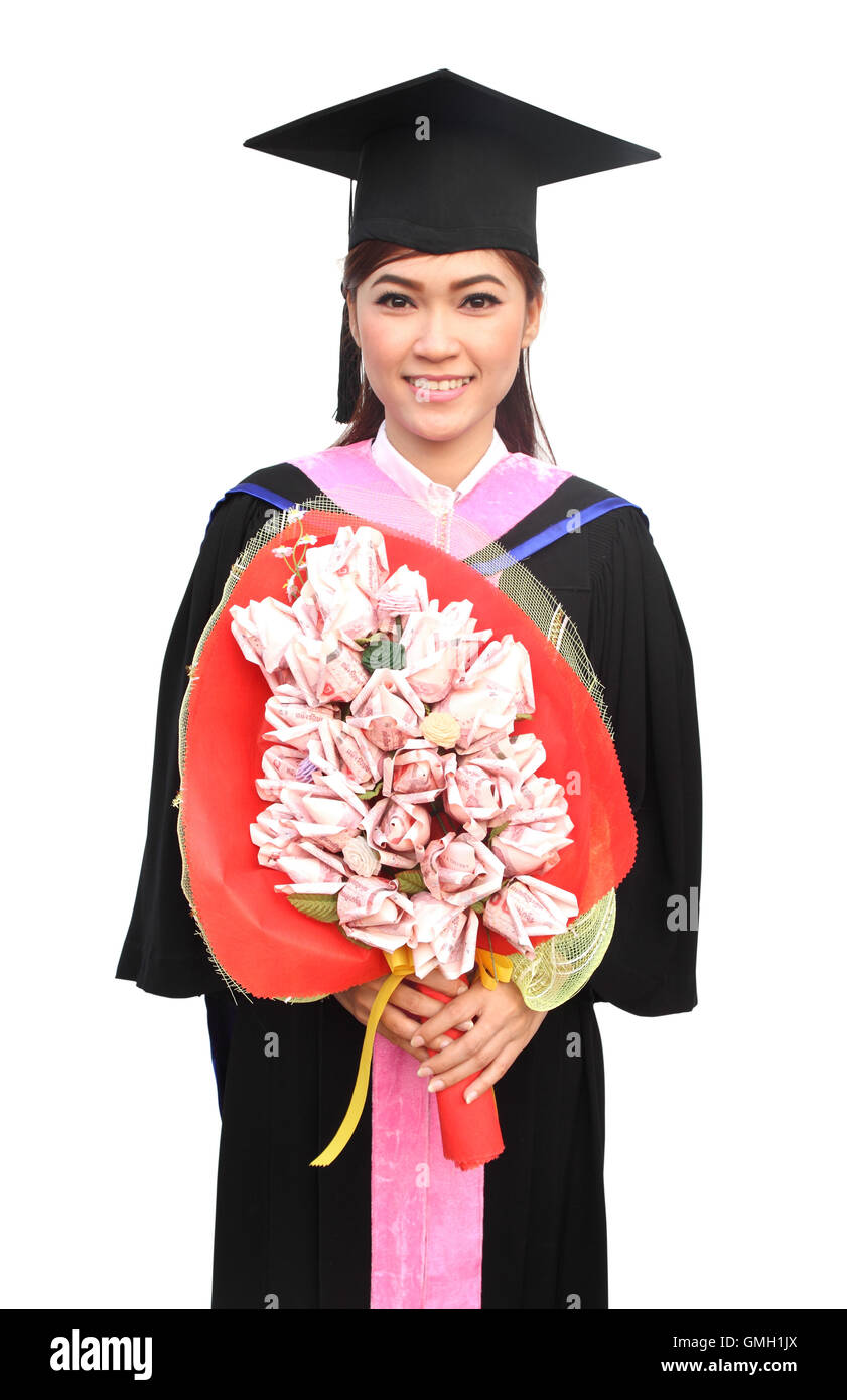 graduation women wear degree suit Stock Photo Alamy