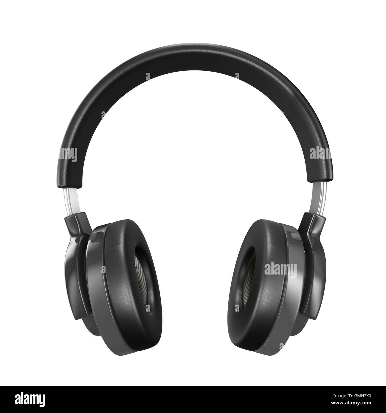 Headphone on white background. Isolated 3D image Stock Photo - Alamy