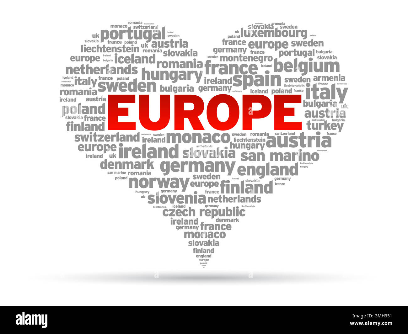 I Love Europe Stock Photo Alamy