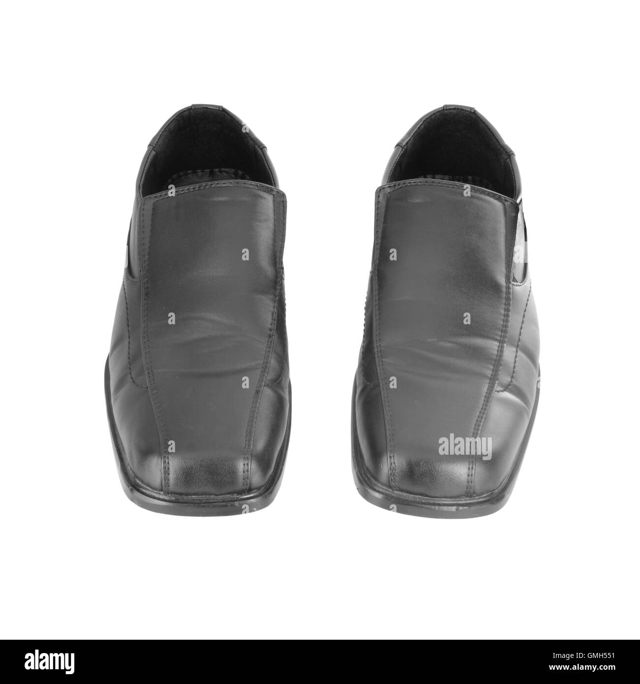 Men's black shoes Stock Photo