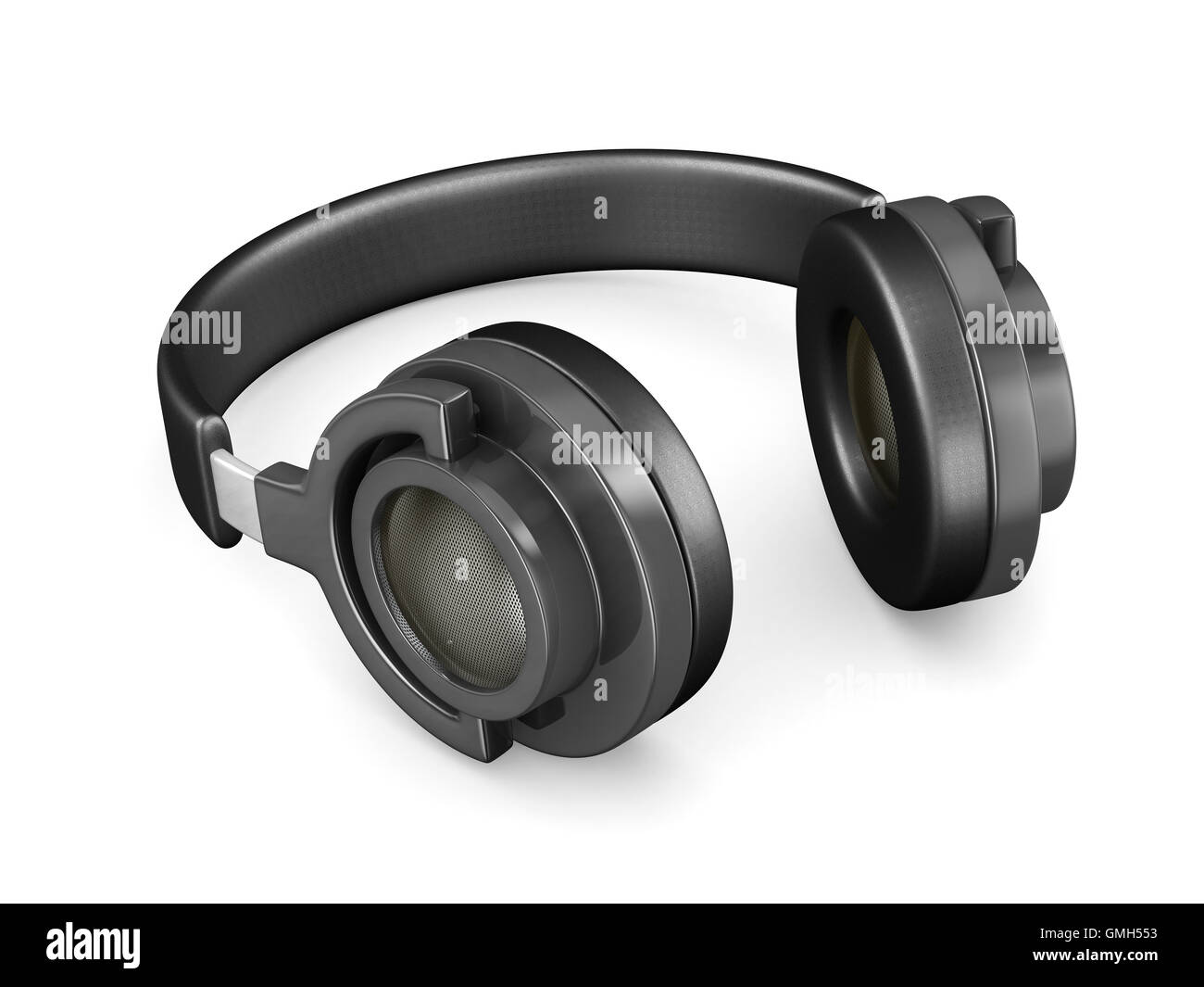 Headphone on white background. Isolated 3D image Stock Photo - Alamy