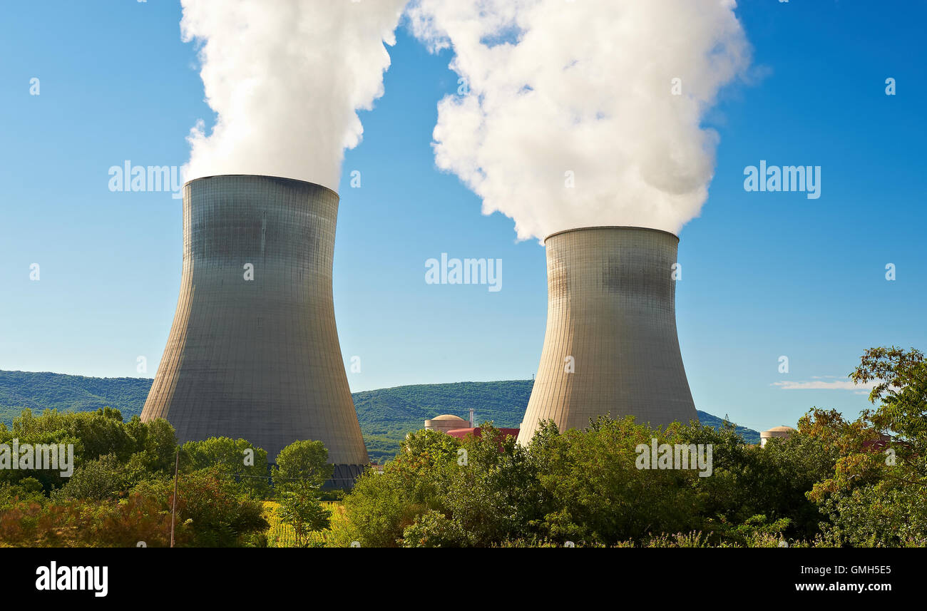 Chimneys of Plant Stock Photo - Alamy