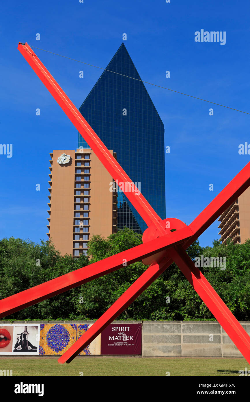 Sculpture by Mark di Suvero, Museum of Art, Dallas, Texas, USA Stock