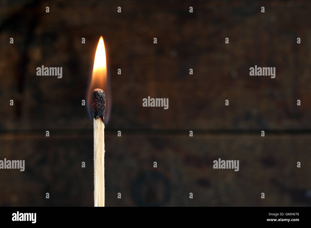 Burning Match Stock Photo Alamy