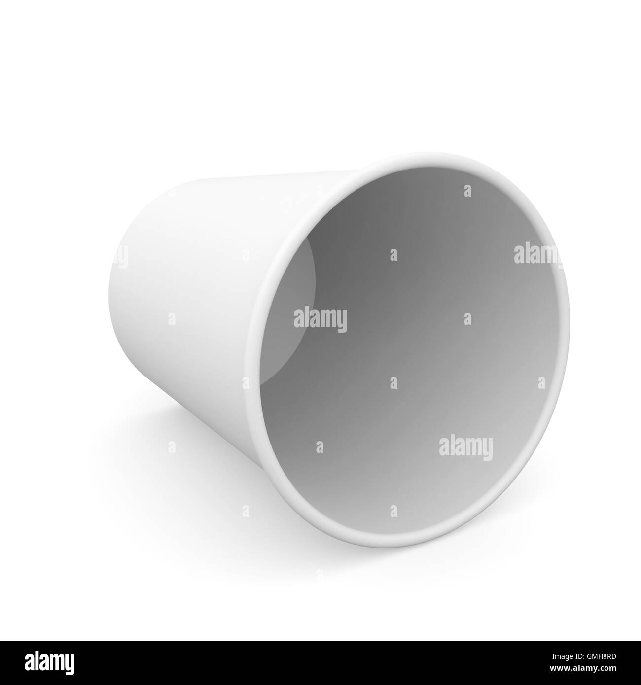 Lying white paper cup Stock Photo - Alamy