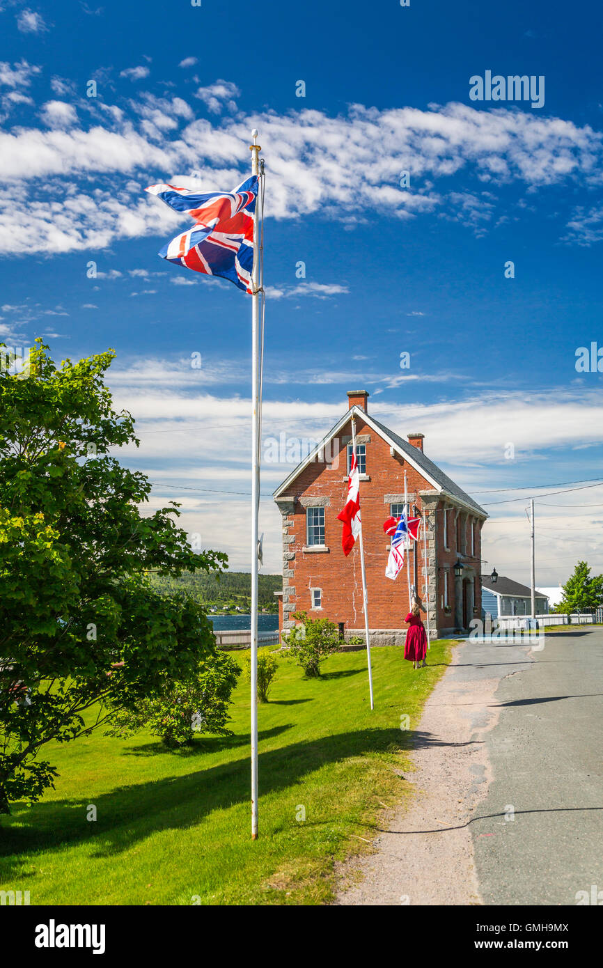 The historic Museum building in Harbour Grace, Newfoundland and