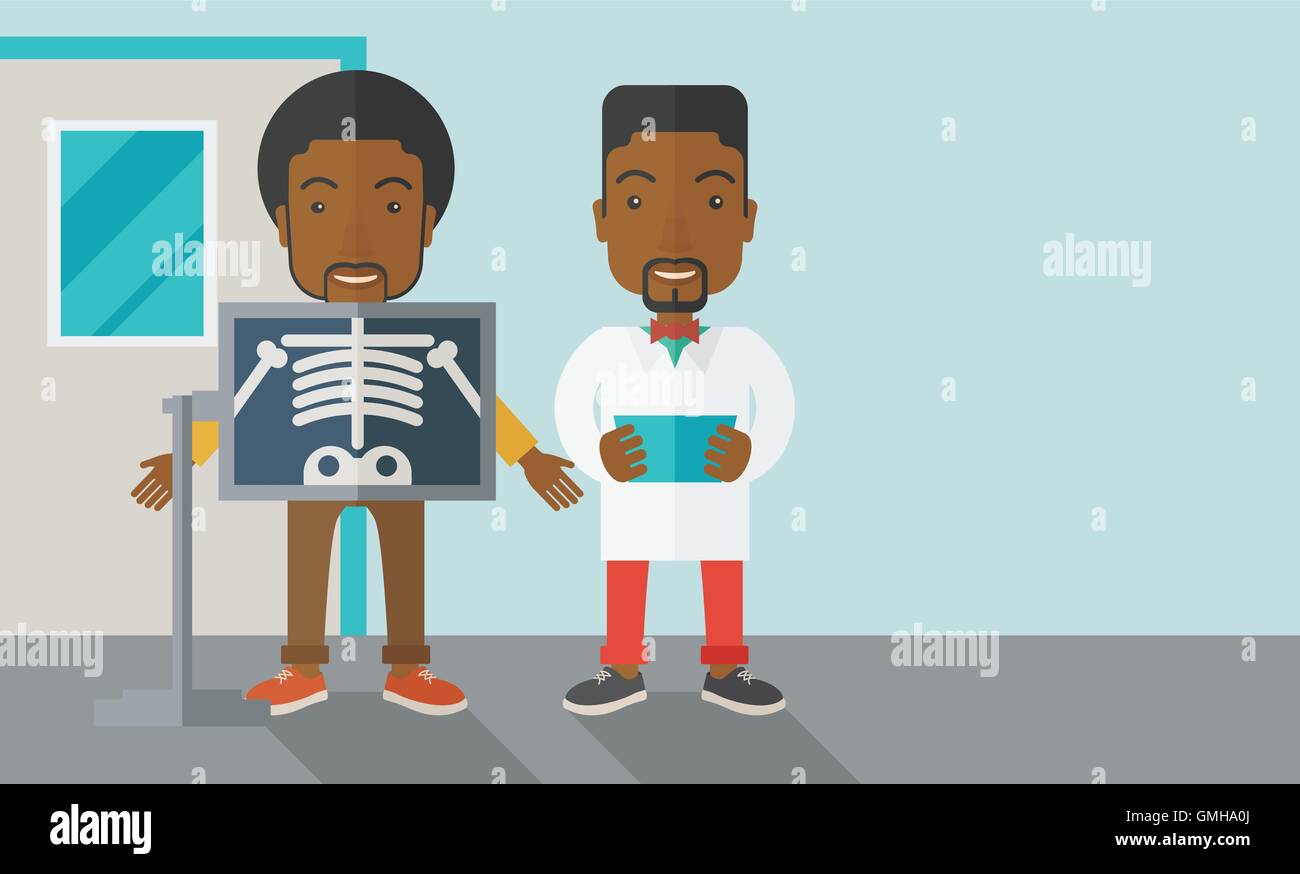 African american doctor x ray Stock Vector Images - Alamy