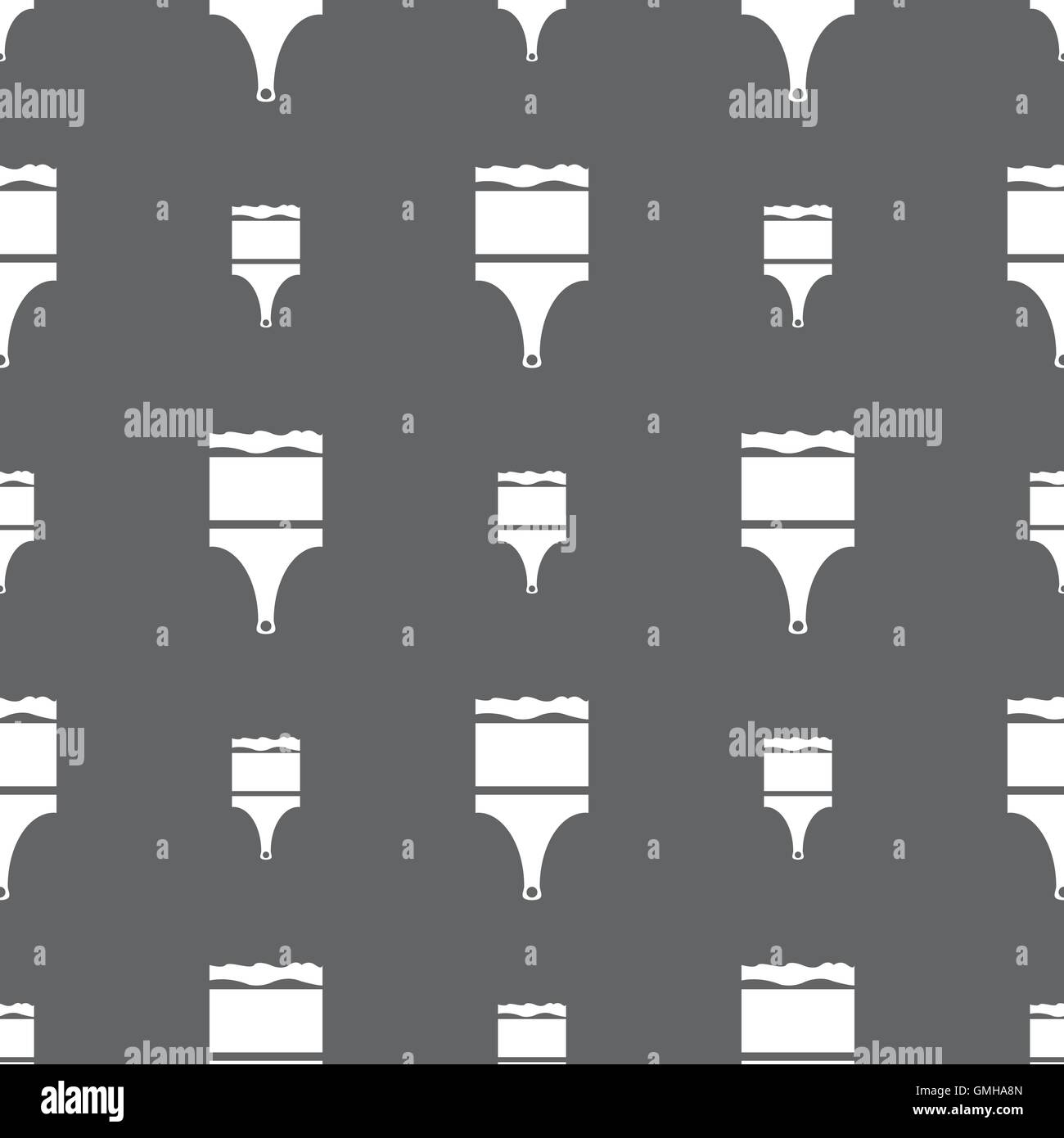 Paint brush sign icon. Artist symbol. Seamless pattern on a gray ...