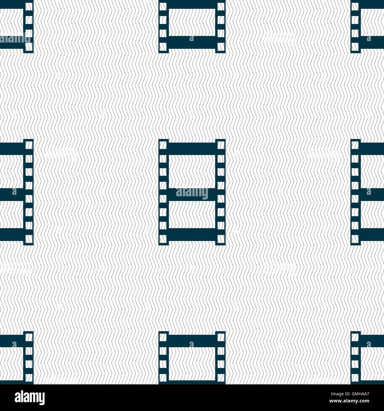 Video sign icon. frame symbol. Seamless abstract background with ...