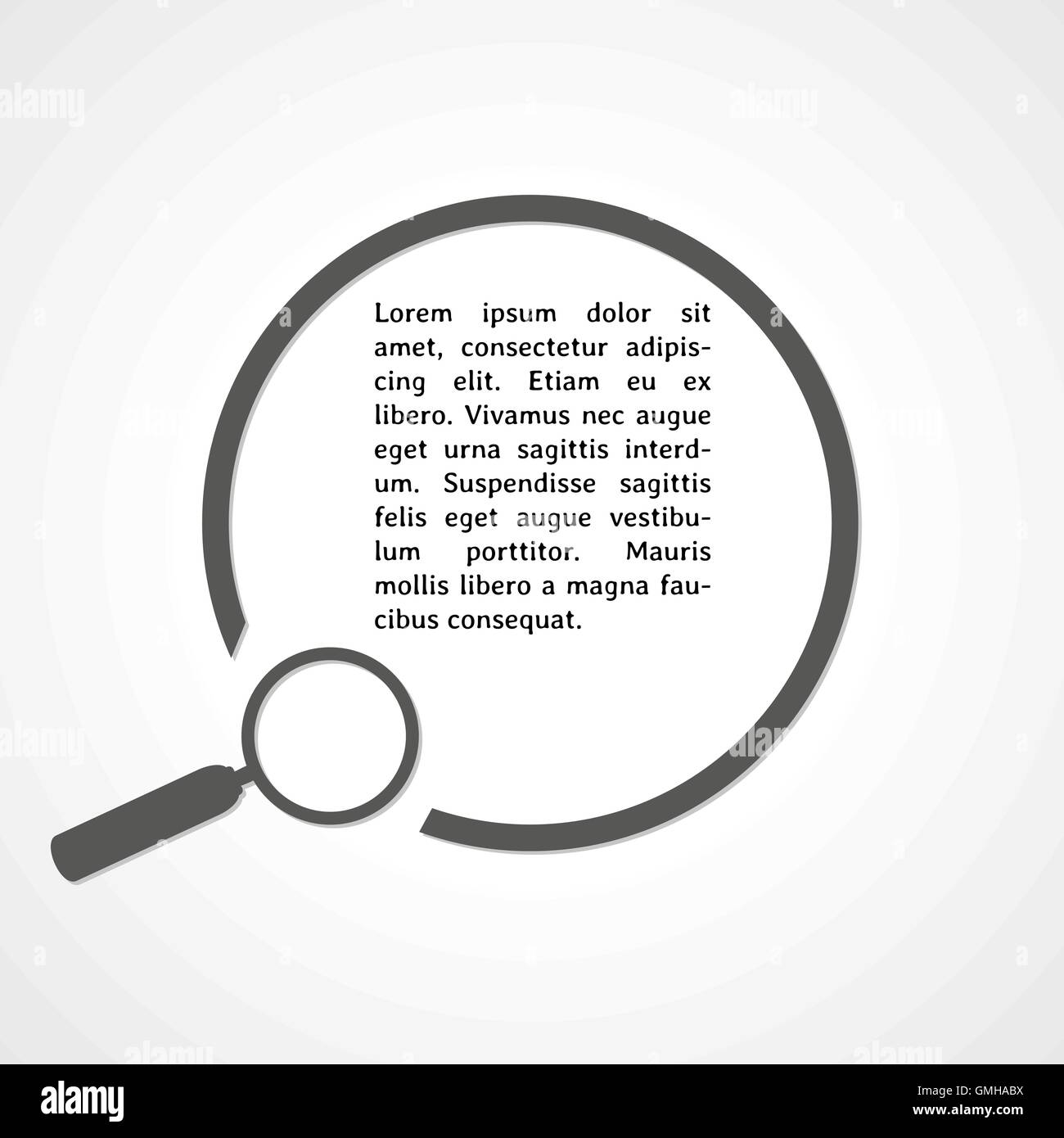 magnifying glass symbol and circle Stock Vector Image & Art Alamy