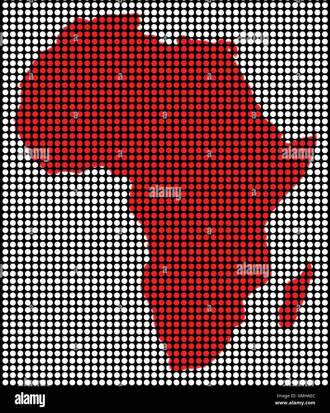 Africa outline map hi-res stock photography and images - Alamy