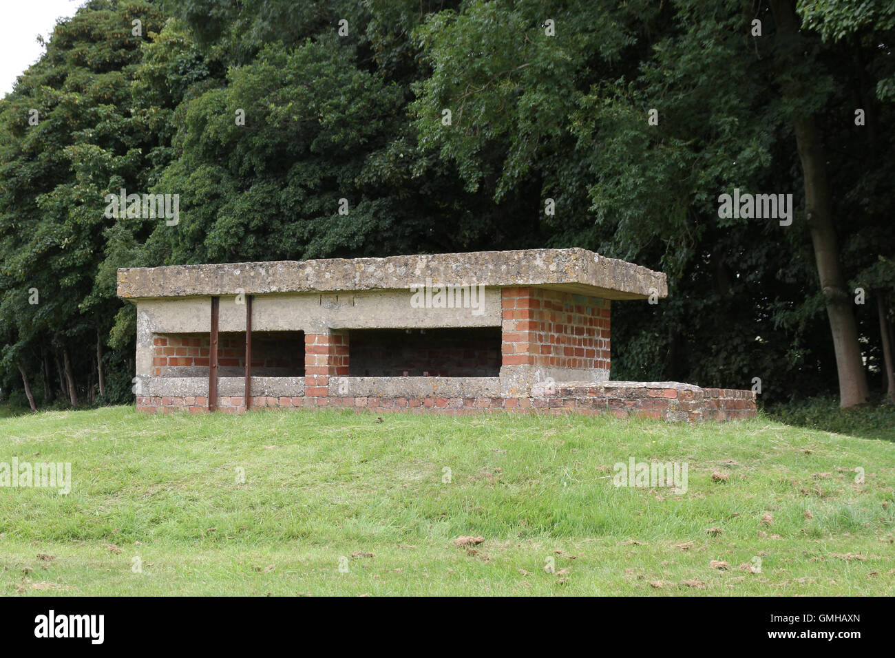 An old disused sunken anti invasion / tank second world war airfield ...