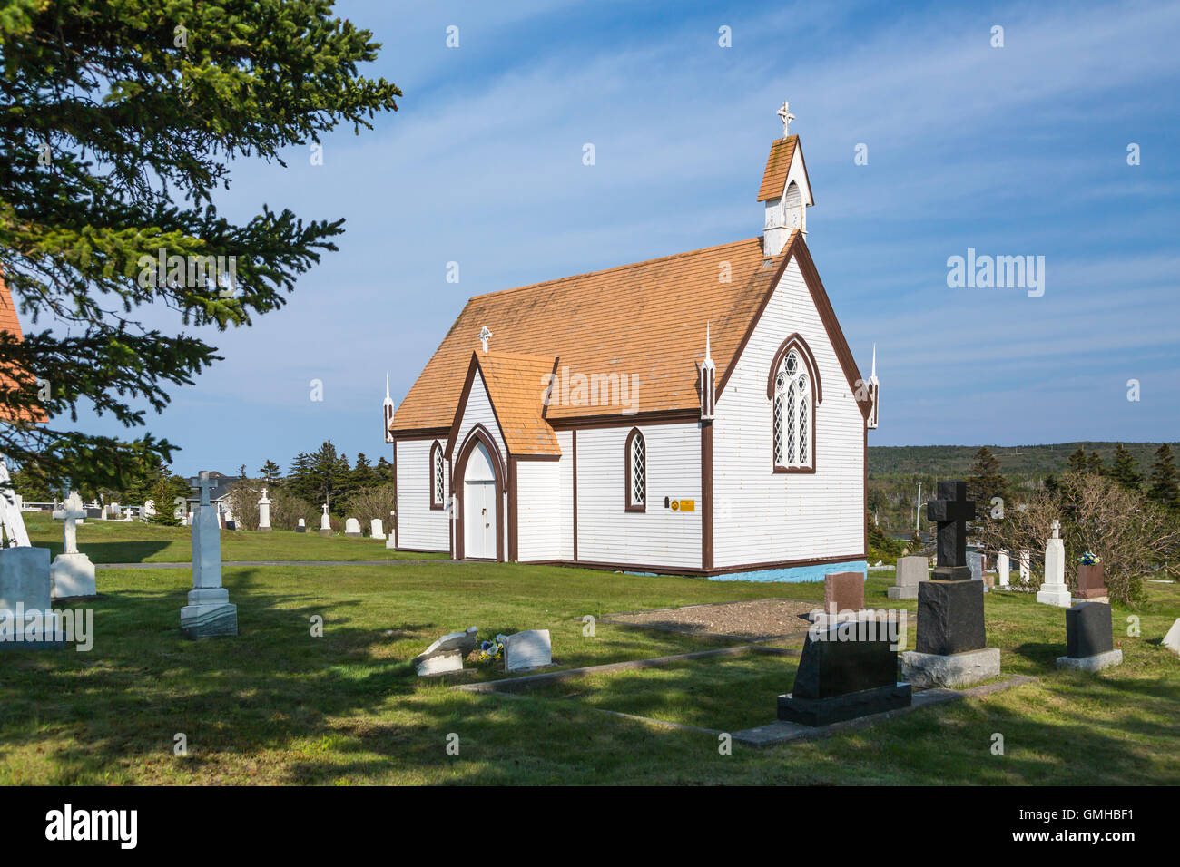 A cemetery and Mortuary Chapel in Bonavista, Newfoundland and Labrador